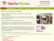 Tablet Screenshot of derbypilates.com